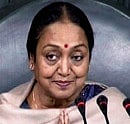 Speaker Meira Kumar in Lok Sabha in New Delhi on Thursday. PTI Photo