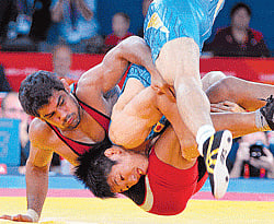 Man of the year: Sushil Kumar fought superbly to win a silver for India at the Olympic Games. DH photo / K N Shanth Kumar