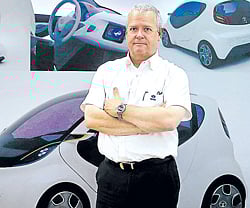 Tata Motors Head of Advanced and Product Engineering Tim Leverton at the companys plant in Pimpri. REUTERS