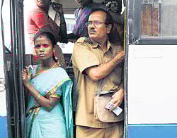 There is a common complaint that many conductors are rude to commuters. pic for representation purpose only