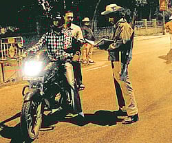 Rare sight Very few areas in the City have night policemen.