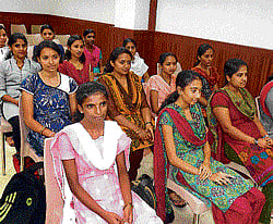 getting prepared A pre-placement course in progress.