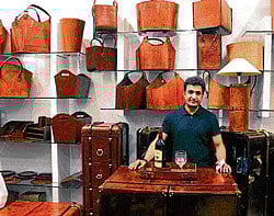 Natural: Interesting uses of leather were displayed at IHGF.