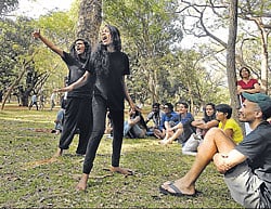 Dynamic: A still from the performance.