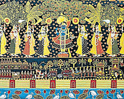 Pichwai derives its origin fromSanskritword pich meaning back andwais meaning hanging.