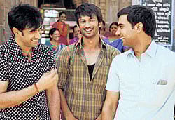 Sushant Singh Rajput (centre) in Kai Po Che.