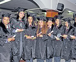 Delighted: The outgoing batch.