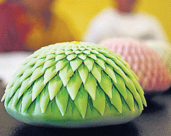 Hasamikiku, which resembles a chrysanthemum. photo by twf