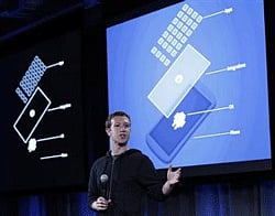 Mark Zuckerberg, Facebook's co-founder and chief executive speaks during a Facebook press event in Menlo Park, California, April 4, 2013. Credit: Reuters