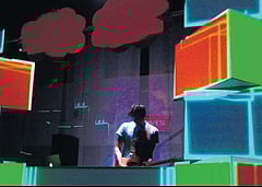 Visual jockeying enhances the live music experience.