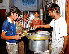 Homeless are provided hygienic food at shelters.