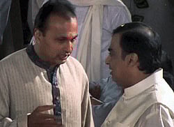 Anil and Mukesh Ambani