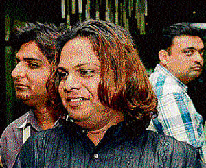 Gay activist Silvester Merchant during the premiere of the film in Gandhinagar on Thursday. AFP