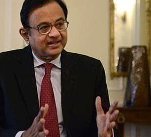 Finance Minister Palaniappan Chidambaram speaks during a news conference in New York, April 17, 2013. Credit: Reuters