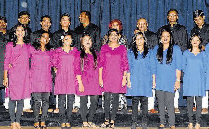 In tune: The concert in progress.