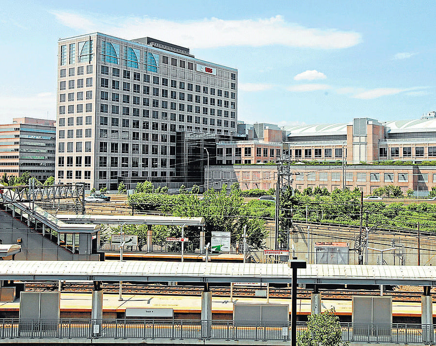 The North American headquarters of Swiss Bank UBS in Stamford, Connecticut. In 2009, UBS agreed to hand over the names of 4,450 clients to US judicial authorities and pay a fine of $780 million for facilitating tax evasion by them. NYT