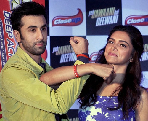 Deepika Padukone and Ranbir Kapoor.