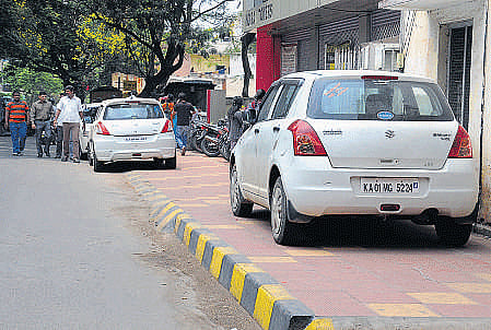 Parking on the footpath is a common complaint.