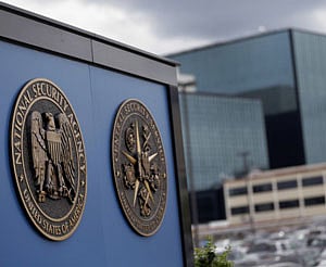 FILE - This June 6, 2013 file photo shows a sign outside the National Security Administration (NSA) campus in Fort Meade, Md. Massive government surveillance of Americans' phone and internet activity is drawing protests from civil liberties groups, but major legal obstacles stand in the way of any full-blown court hearing on the practice. Among them: government claims that national security secrets will be revealed if the cases are allowed to proceed. The Supreme Court, where several justices have written about complex issues of privacy in the digital age, could be the ultimate stop for such lawsuits. AP Photo