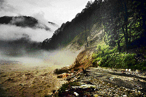 predestined: Rampant construction activities, chopped trees, deliverate attempt to alter the course of rivers escalated the vulnerability of the ecology. PTI photos