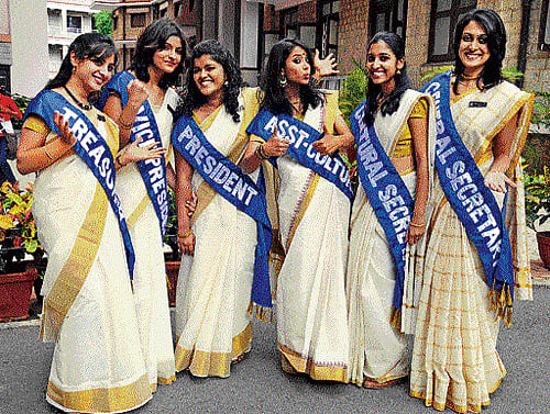 active From left: Mohini Nandwani, Shriya Desai, Derin Sara Mathew, Shreoshee Mukherjee, Nandini Y and Aditi Shah.