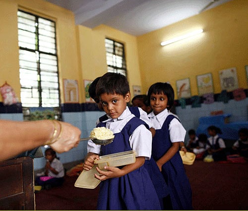 Children reluctant to have mid day meal in Bihar