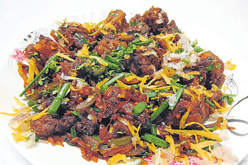 Spicy: Chilli chicken