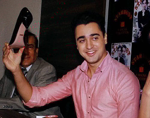 Bollywood actors Imran Khan at the unveiling of Stardust magazine cover in Mumbai on Monday. PTI Photo