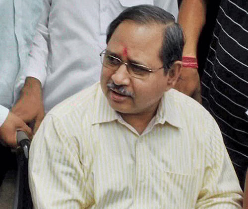 Gujarat police officer PP Pandey, an accused in Ishrat Jahan fake encounter case, is produced in a court in Ahmedabad on Wednesday. PTI Photo