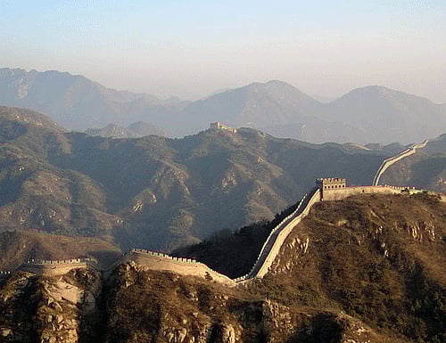 The Great Wall of China. Wikipedia Image