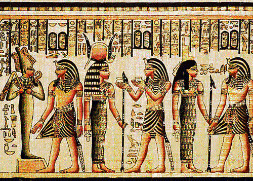 ARt history Paintings often represented religious practices and elements of afterlife.