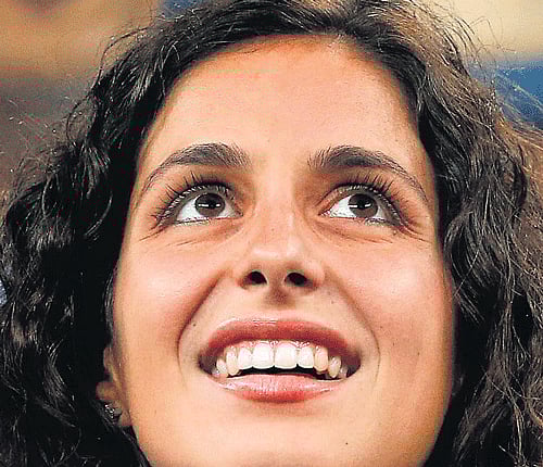 support cast:  Maria Francisca Perello, Rafael Nadal's girlfriend.