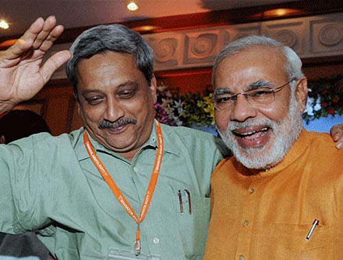 BJP censures Parrikar for  Modi remark
