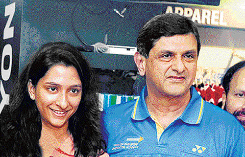 proud duo: Anisha and Prakash Padukone. DH Photo by Kishor Kumar Bolar