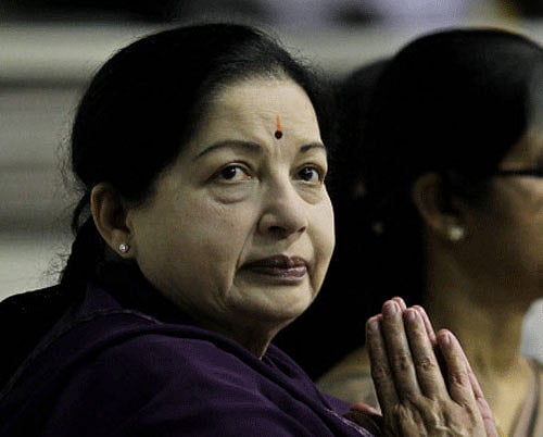 Tamil Nadu Chief Minister J Jayalalithaa. File Image
