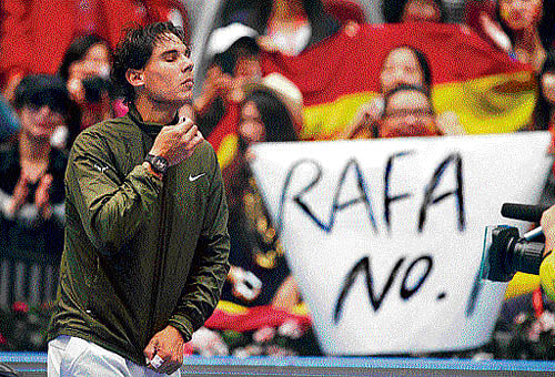 eyeing more glory Spaniard Rafael Nadal will reclaim the No 1 spot from Serb Novak Djokovic when the rankings are published on Monday. reuters