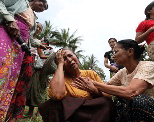 A total of 78 people have been detained and interrogated by police on suspicion of manipulating, committing and abetting riots in Thandwe in western Myanmar's Rakhine state late last month. AP File Photo.