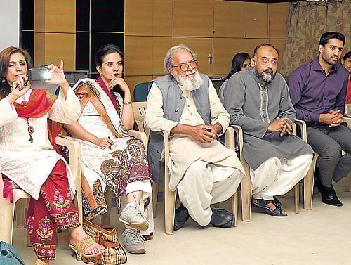 beyond borders: Members of the Pakistani delegation at a discussion on 'Common Interests and a Common Future: Exploring India-Pakistan Partnership,' in the City on Wednesday. dh photo