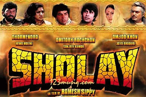Sholay film poster