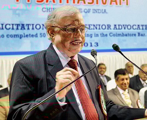 P Sathasivam. PTI File Photo