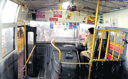 tough: Driving long hours and working overtime, when the need arises, is taking a toll on the health of BMTC bus drivers.