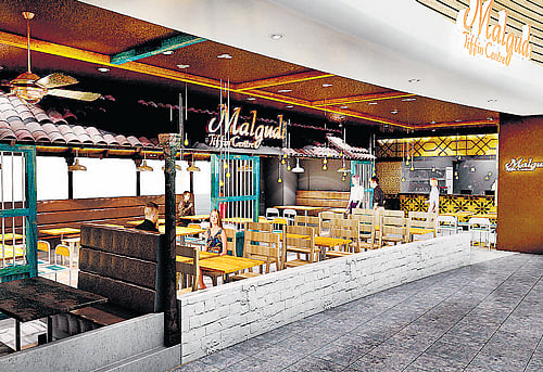 An artist's impression of the Malgudi Tiffin Centre.