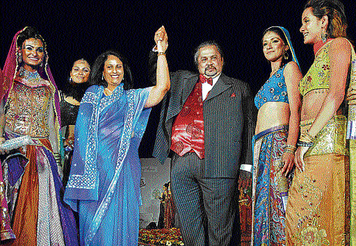 Srikantadatta Narasimharaja Wadiyar with wife Pramodadevi at a fashion show held sometime back.