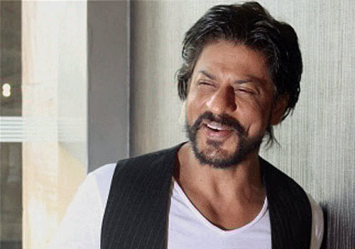 Bollywood actor Shahrukh Khan during a promotional event in Mumbai on Sunday. PTI Photo