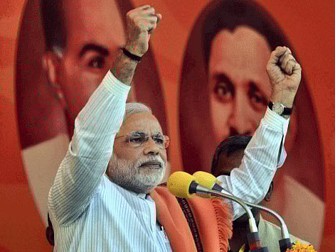 BJP Prime Ministerial candidate & Gujarat Chief Minister Narendra Modi. PTI photo