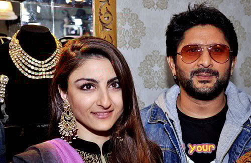 File photo of Bollywood actors Arshad Warsi and Soha Ali Khan. PTI