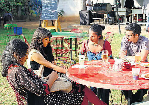 The outdoor brunch at CounterCulture. DHNS