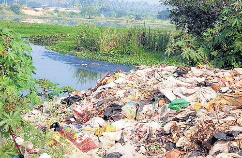 Water bodies in the City are fast vanishing due to rampant encroachment. DH photo