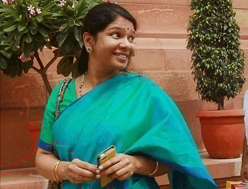 File photo of DMK MP Kanimozhi. PTI