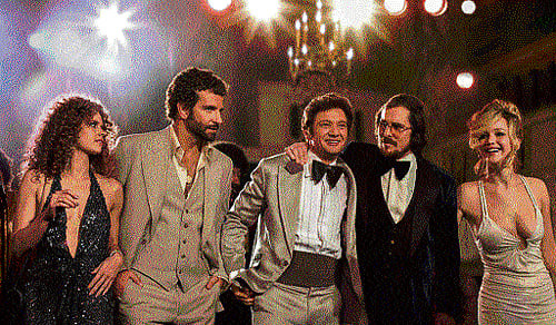 Amy Adams, Bradley Cooper, Jeremy Renner, Christian Bale and Jennifer Lawrence.